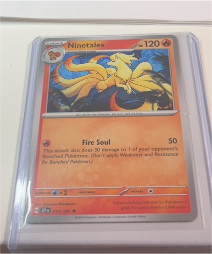 2024 Pokémon SV08: Surging Sparks #017 Ninetales — front