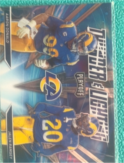 2021 Panini Playoff #TL-20 Aaron Donald / Jalen Ramsey — front