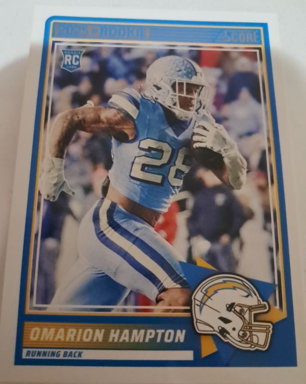 2025 Panini Score #37 Omarion Hampton — front
