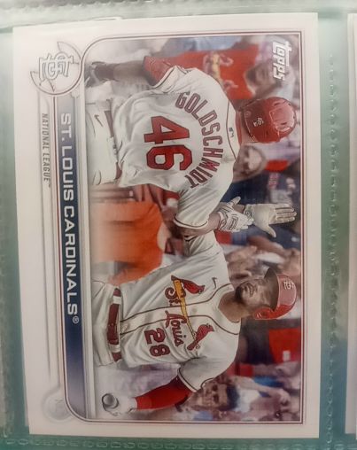 2022 Topps #247 St. Louis Cardinals Paul Goldschmidt, Nolan Arenado — front