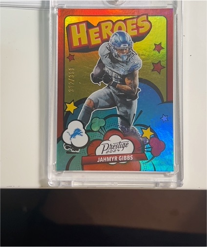 2024 Panini Prestige Heroes #3 Jahmyr Gibbs — front