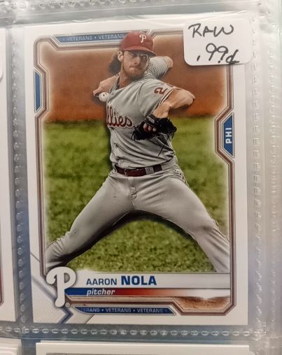2021 Bowman #40 Aaron Nola — front