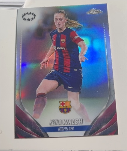2023-24 Topps Chrome UEFA Women's Champions League #21 Keira Walsh — front