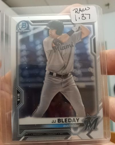 2021 Bowman Chrome #BCP-93 JJ Bleday — front