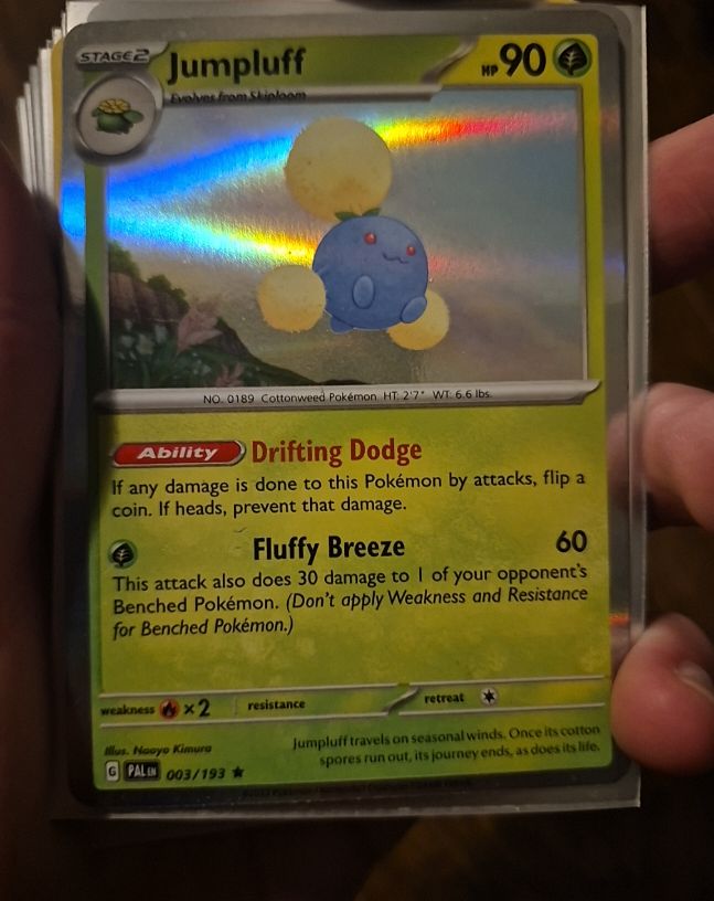 2023 Pokémon TCG Paldea Evolved #003 Jumpluff — front