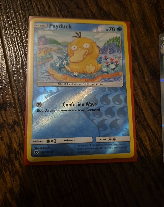 2017 Pokemon Sun & Moon #28 Psyduck — front