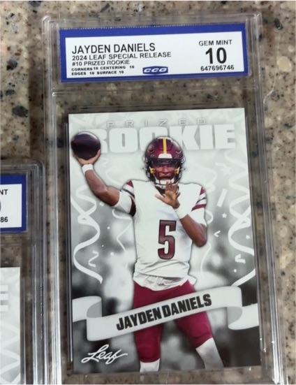 2024 Leaf Special Release #10 Prized Rookie Jayden Daniels — front