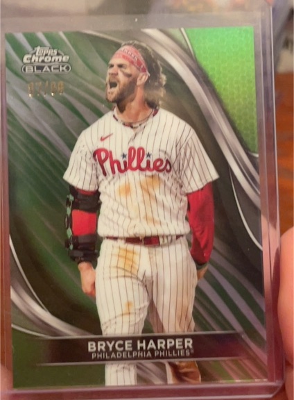 2024 Topps Chrome Black #67 Bryce Harper — front