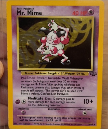 1999 Jungle #6/64 Mr. Mime — front