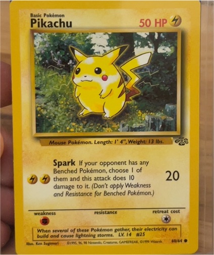 1999 Pokémon Jungle #60 Pikachu — front