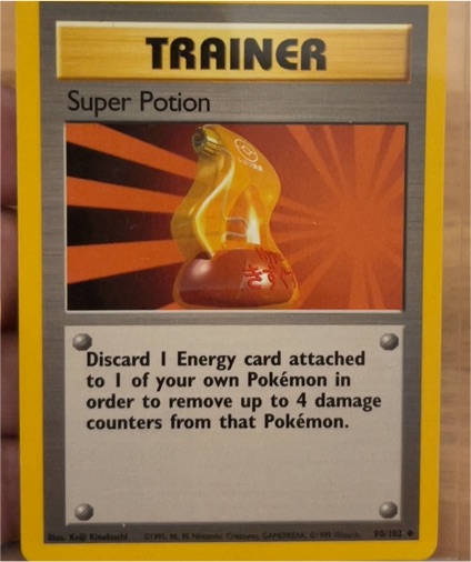1999 Pokémon Base Set #90 Super Potion — front