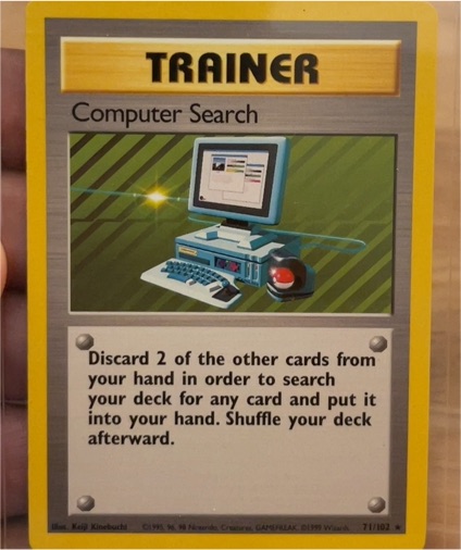 1999 Pokémon Base Set #71 Computer Search — front