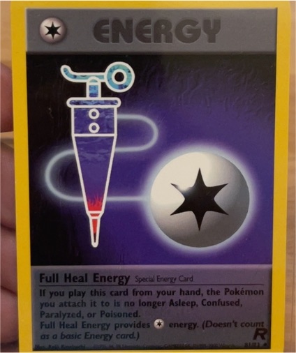 1999 Pokémon Team Rocket #81 Full Heal Energy — front