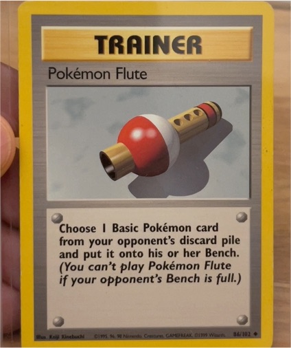 1999 Pokémon Base Set #86 Pokemon Flute — front