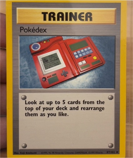 1999 Pokémon #87 Pokedex — front
