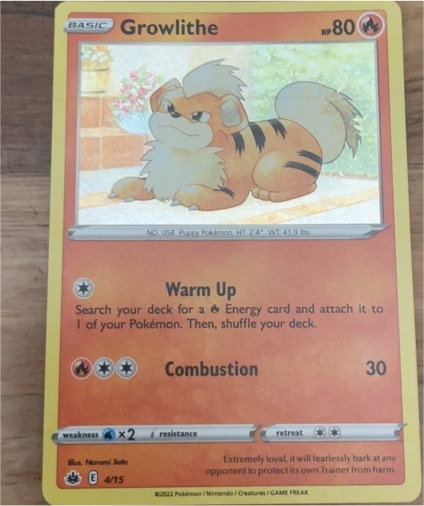 2022 Pokémon McDonald's #4 Growlithe — front