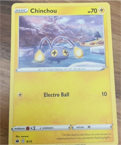 2022 Pokémon McDonald's #8 Chinchou — front