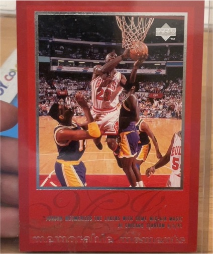 1997 Upper Deck Memorable Moments #21 Michael Jordan — front