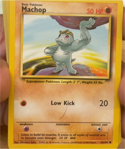 1999 Pokémon #52 Machop — front