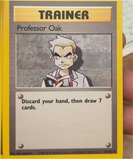 1999 Pokémon Base Set #88 Professor Oak — front