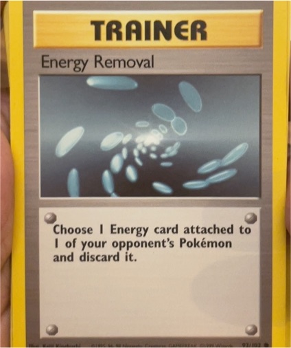 1999 Pokémon Base Set #092 Energy Removal — front
