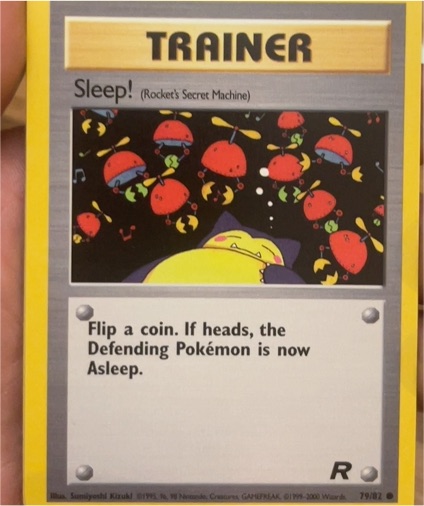 1999 Team Rocket #79 Sleep! (Rocket's Secret Machine) — front