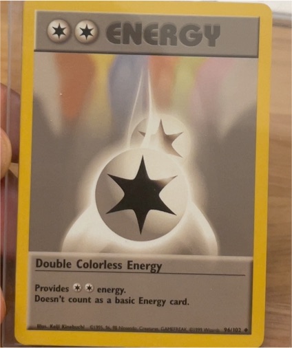 1999 Pokémon Base Set #96 Double Colorless Energy — front
