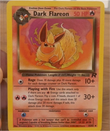 2000 Team Rocket #35 Dark Flareon — front