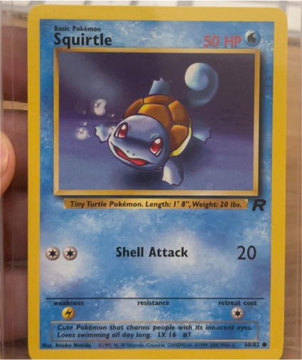 2000 Team Rocket #68 Squirtle — front