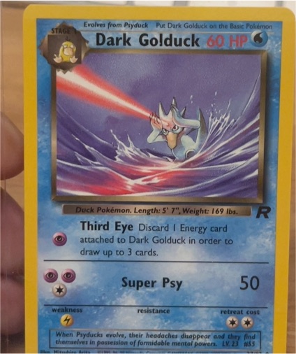 2000 Pokémon Team Rocket #37 Dark Golduck — front