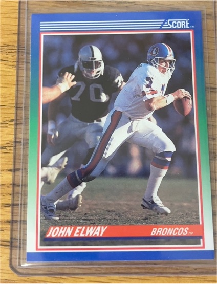 1990 Score #25 John Elway — front