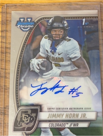 2024 Bowman University Chrome #101 Jimmy Horn Jr. — front