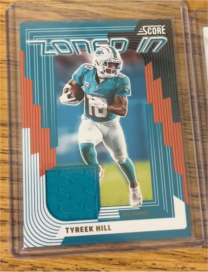 2025 Panini Score #ZON-THL Tyreek Hill — front