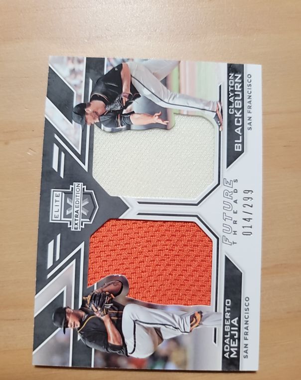 2016 Panini Elite Extra Edition Future Threads #FTSD-BM Adalberto Mejia, Clayton Blackburn — front