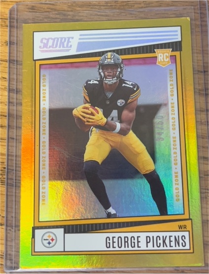 2022 Panini Score #383 George Pickens Rookie Card — front