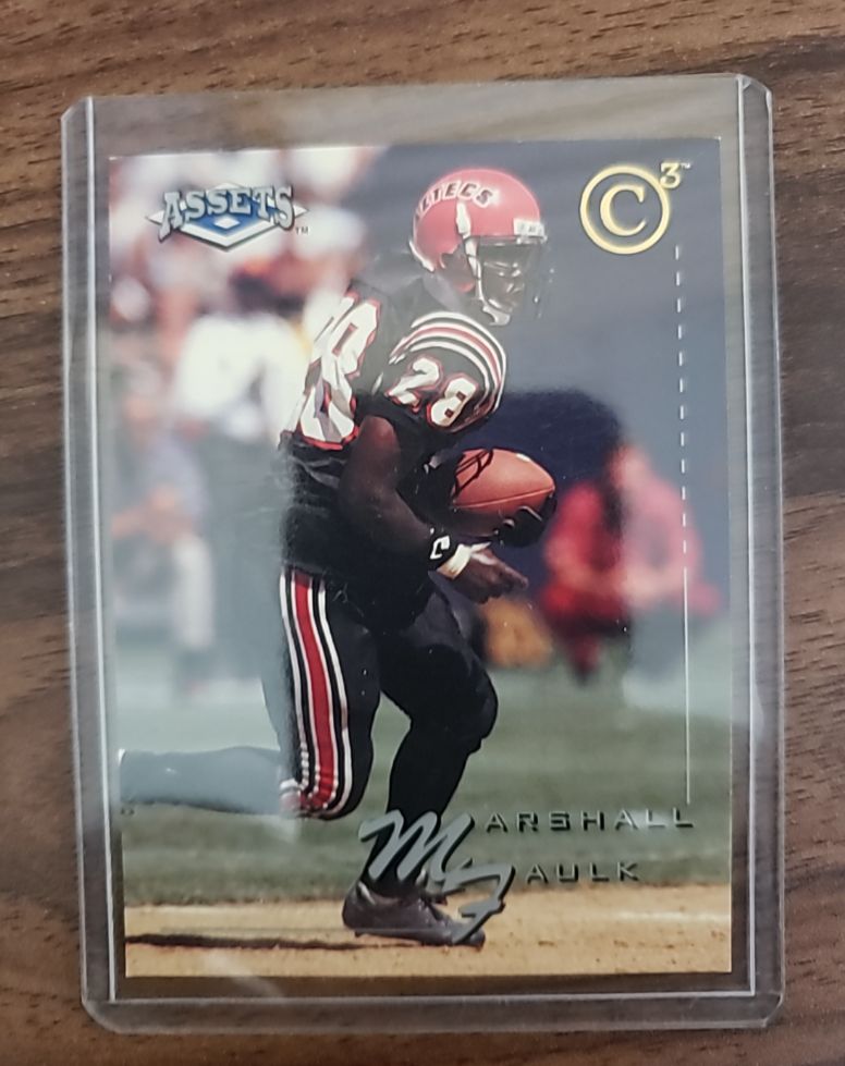 1994 Classic Assets C3 #CC5 Marshall Faulk — front