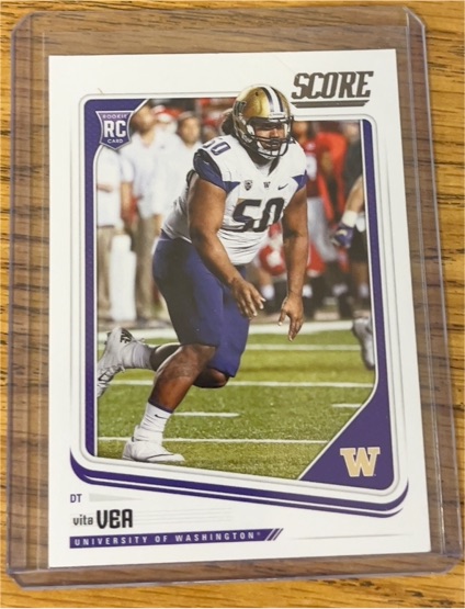 2018 Panini Score #341 Vita Vea Rookie Washington Huskies — front