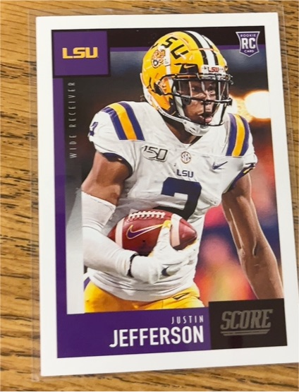 2020 Panini Score #430 Justin Jefferson — front