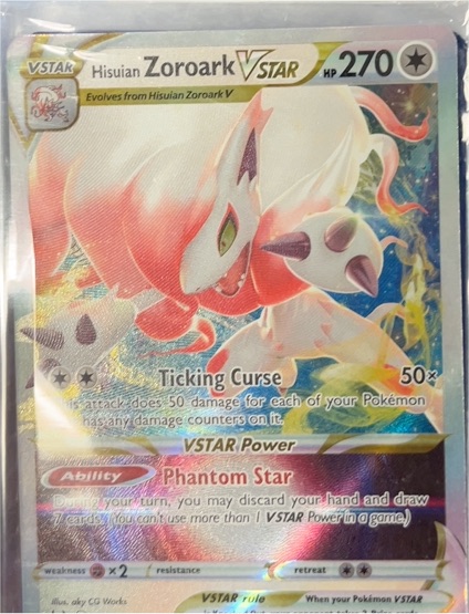 2022 Pokémon TCG Lost Origin #147 Hisuian Zoroark VSTAR — front