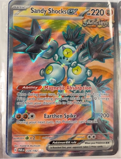 2023 Pokémon SV04: Paradox Rift #228 Sandy Shocks ex — front