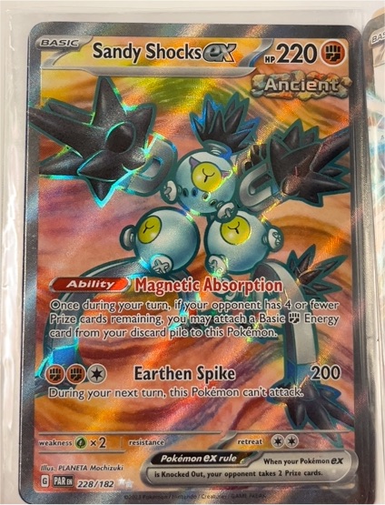 2023 Pokémon SV04: Paradox Rift #228/182 Sandy Shocks ex — front