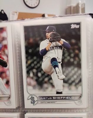 2022 Topps Series 2 #587 Justus Sheffield — front