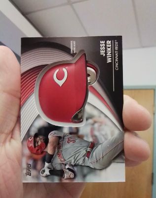 2022 Topps Series 2 Commemorative Batting Helmet #BH-JW Jesse Winker — front