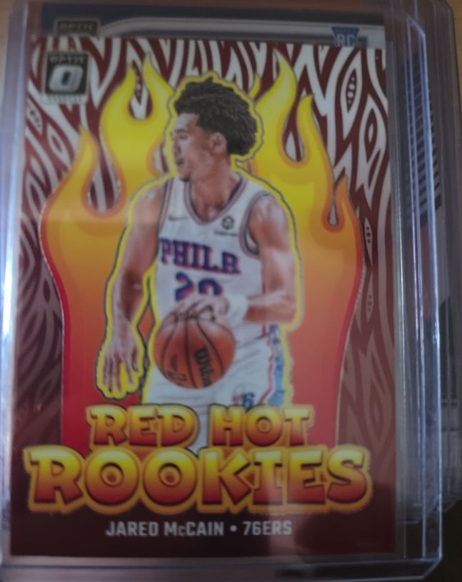 2024-25 Panini Donruss Optic #12 Jared McCain Red Hot Rookies — front