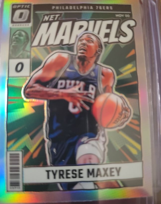 2024-25 Donruss Optic #19 Tyrese Maxey Net Marvels — front