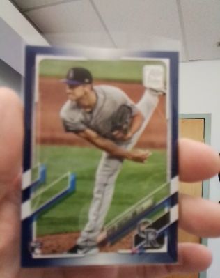 2020 Bowman Heritage Chrome Prospects #92CP-SNG Brady Singer — front