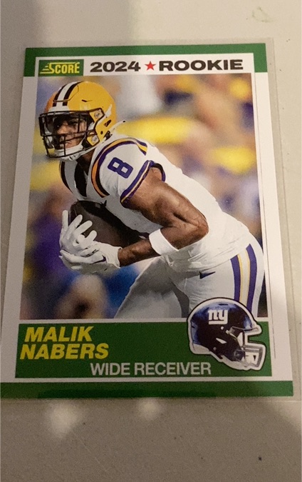 2024 Score 35th Anniversary Rookie #5 Malik Nabers — front