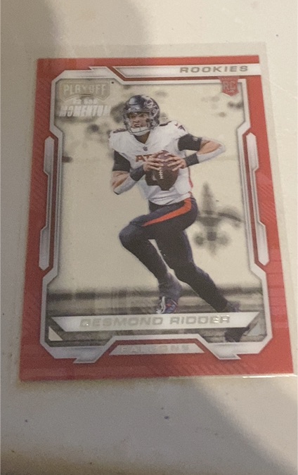 2022 Panini Chronicles Playoff Momentum Rookies #PMR-4 Desmond Ridder — front