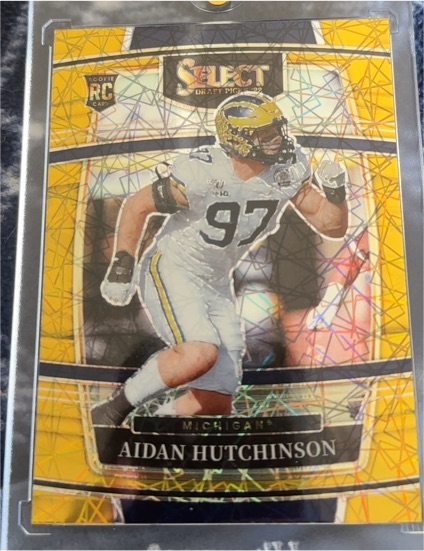 2022 Panini Select Draft Picks #33 Aidan Hutchinson — front