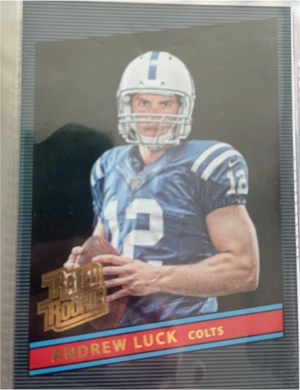 2015 Donruss Throwback Rookies 1986 #10 Andrew Luck — front